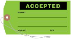 Accepted Tag, 3-1/8" x 6-1/4"