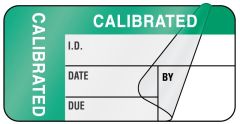 Calibration Label, 1-1/2" x 3/4"