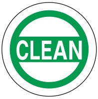 CLEAN Label, 1-1/2" x 1-1/2"