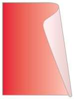 Colored Unishield Label Protector - Red