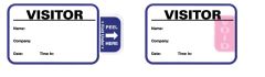Expiring Visitor Badge, 2-7/8" x 1-7/8"
