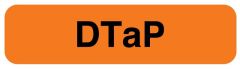 Vaccine Label, DTaP, 1-1/4" x 5/16"