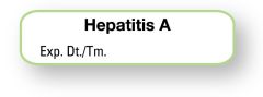 Vaccine Label, Hepatitis A