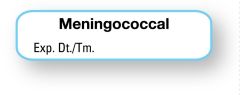 Vaccine Label, Meningococcal