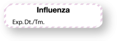 Vaccine Label, Influenza, 1-1/4" x 5/16"