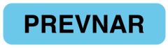 Vaccine Label, PREVNAR, 1-1/4" x 5/16"