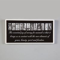 Veterinarian Inspirational Letter Art Plaque
