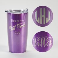 Himalayan Tumbler, Purple, Vet Tech, Personalized
