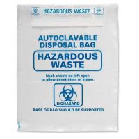BAG, BIOHAZARD, AUTOCLAVE, 38X47, 44GAL, 2MIL