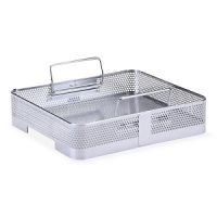 Genesis Half-Length Basket, Perforated, 2"-Deep, MSPV / Government Only
