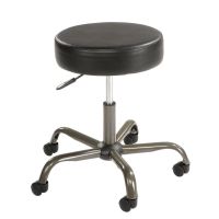 Interion Antimicrobial Vinyl Medical Stool, Black
