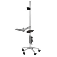 Global Industrial Adjustable Ergonomic Standing Computer Workstation with VESA Mount