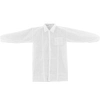 Global Industrial  Disposable Polypropylene Lab Coat,1 Pocket,Elastic Wrists,2XL,25/Case