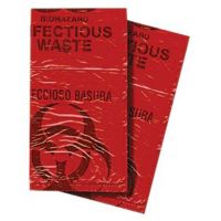 First Voice  Red Biohazard Waste Disposable Bags,7-10 Gallon,50/Pack