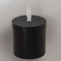 Glaro Wall Mount Sanitary Wipe DispenserSatin Black