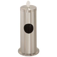 Glaro Gallon Floor Standing Sanitary Wipe DispenserSatin Aluminum