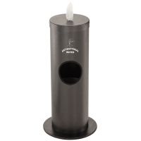 Glaro Gallon Floor Standing Sanitary Wipe Dispenser  Silver Vein