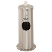 Glaro Gallon Floor Standing Sanitary Wipe Dispenser Satin Aluminum
