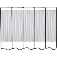 Omnimed  Privacy Screen, Beamatic  Screen Frame, 5 Sections, Black