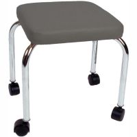 Mobile Treatment Stool, 14" Square Top, 18" Height, Gray