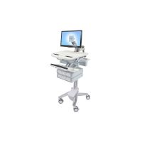 Ergotron SV43-1260-0 StyleView Medical Cart with LCD Arm, 6 Drawers