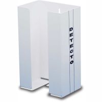 Detecto Single Glove Box Holder, White Powder Coated Steel, 10-1/2"H x 6-1/2"W x 4-1/4"D