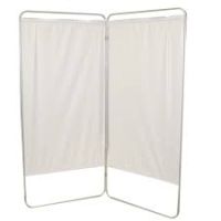 FEI King Size 2-Panel Privacy Screen, 6 mil Vinyl Panels, 59"W x 68"H, White
