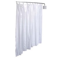 R&B Wire Products PST Telescoping Privacy Screen, 90"L x 72"H, White Vinyl Panel