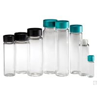 Qorpak GLA-00792 Clear Glass Screw Thread Sample Vials Only, 6 dram (22ml), Case of 144