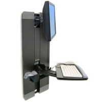 Ergotron 60-609-195 StyleView Vertical Lift for Patient Room, Black