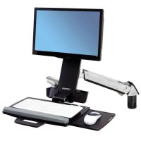 Ergotron 45-266-026 StyleView Sit-Stand Combo Arm, Polished Aluminum
