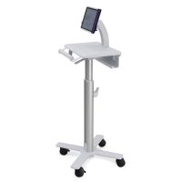 Ergotron StyleView SV10 Non-Powered Tablet Cart, White/Aluminum