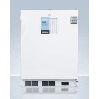 Summit FF6LWPLUS2ADA 24" Wide Freestanding ADA Compliant Auto Defrost All-Refrigerator, 5.5 Cu.Ft.