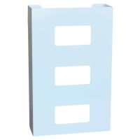 Omnimed 305342 White Painted Steel Triple Glove Box Holder, 1/PK