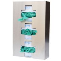 Omnimed 305337 Stainless Steel Triple Glove Box Holder, Medical Cross Design, 1/PK