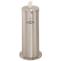 Glaro Floor Standing Sanitary Wipe Dispenser Satin Aluminum