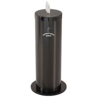 Glaro Floor Standing Sanitary Wipe Dispenser Satin Black
