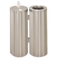 Glaro Floor Standing Sanitary Wipe Dispenser And ReceptacleSatin Aluminum