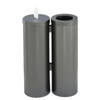 Glaro Floor Standing Sanitary Wipe Dispenser And ReceptacleSilver Vein