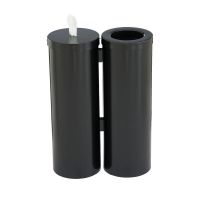 Glaro Floor Standing Sanitary Wipe Dispenser And ReceptacleSatin Black