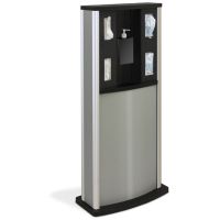 Braeside Series Standard Infection Control Kiosk Matte Gray
