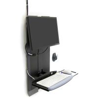 Ergotron StyleView Vertical Lift for High Traffic Area, Black