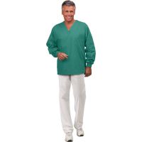 Unisex Long Sleeve Scrub Shirt,Non Reversible,Ciel Blue,L