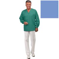 Unisex Long Sleeve Scrub Shirt,Non Reversible,Ciel Blue,XL