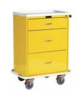 Harloff Classic Line Tall Three Drawer Isolation Cart Standard Package, Sand - 6510