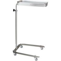 Blickman 8848SS Stanford Stainless Steel Mayo Stand, 12-5/8" x 19-1/8" Tray