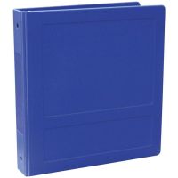 Omnimed 2-1/2" Molded Ring Binder, 3-Ring, Side Open, Holds 450 Sheets, Blue