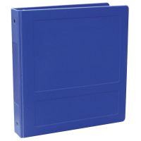 Omnimed 2-1/2" Antimicrobial Binder, 3-Ring, Side Open, Holds 450 Sheets, Blue
