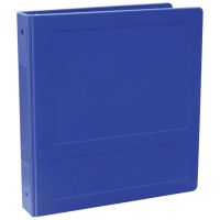 Omnimed 1" Molded Ring Binder, Side Open, Holds 250 Sheets, Blue
