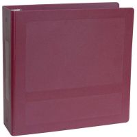 Omnimed 1" Molded Ring Binder, Side Open, Holds 250 Sheets, Burgundy